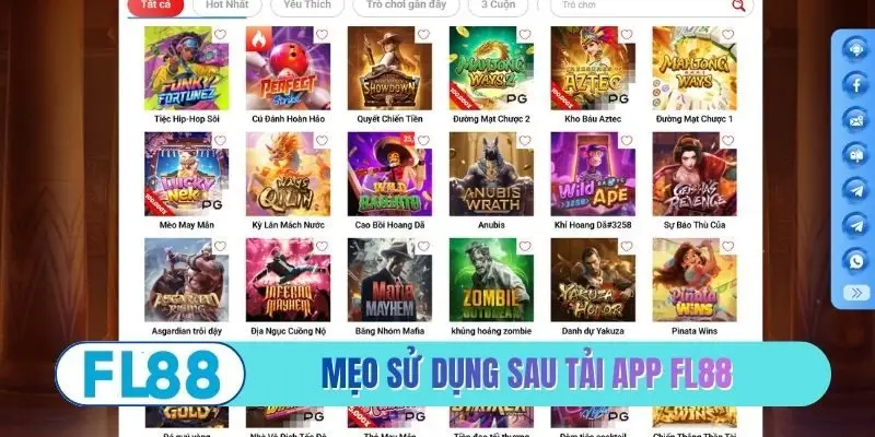 Mẹo sử dụng sau tải app FL88