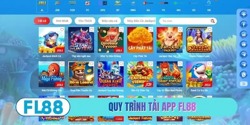 Quy trình tải app FL88