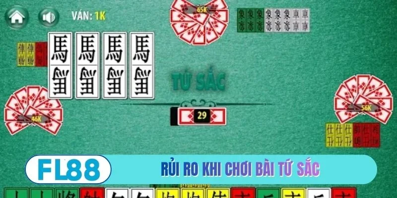 Rủi ro cần tránh khi chơi bài tứ sắc